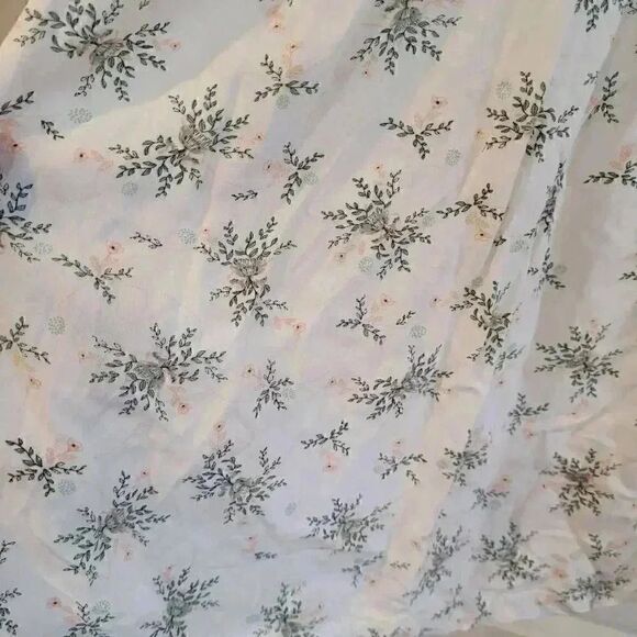 Roxy Women's White & Pink Mini Floral Cotton/Rayon Off the Shoulder Mini Dress - Picture 12 of 14